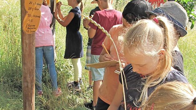 Pl&auml;tzchenbacken mitten im Sommer. Die Stadtoase zeigte den Weg von der &Auml;hre bis zum leckeren Produkt Foto: S. Meier
