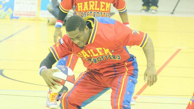 Am Dienstag waren die Harlem Globetrotters zu Gast in Coburg. Foto: Matthias Hoch