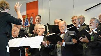 Der Männerchor der Münnerstädter LiedertafelFoto: Björn Hein