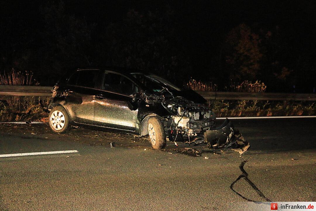 Karambolage auf der A70 bei Oberhaid