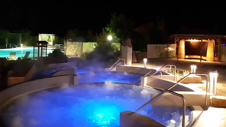Die Whirlpools wurden in diesem Jahr völlig neu aufgebaut.Obermain-Therme