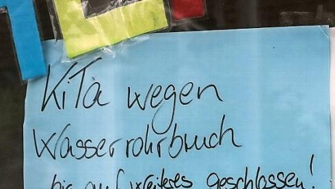 Das Schild an der Tür sagt alles!