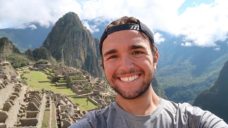 Eindrücke von der Weltreise von Raphael Guya - hier vor Machu Picchu. Foto: privat