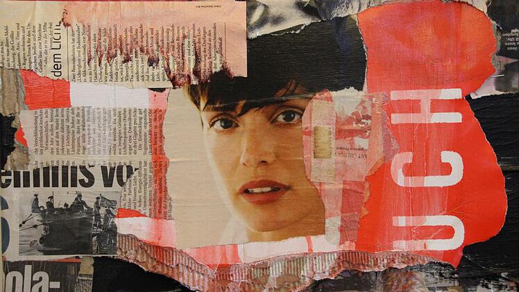 "Gebrochene Flügel 1": Eine Mischtechnik-Collage von Alexander Ruppert. Foto: Benedikt Borst