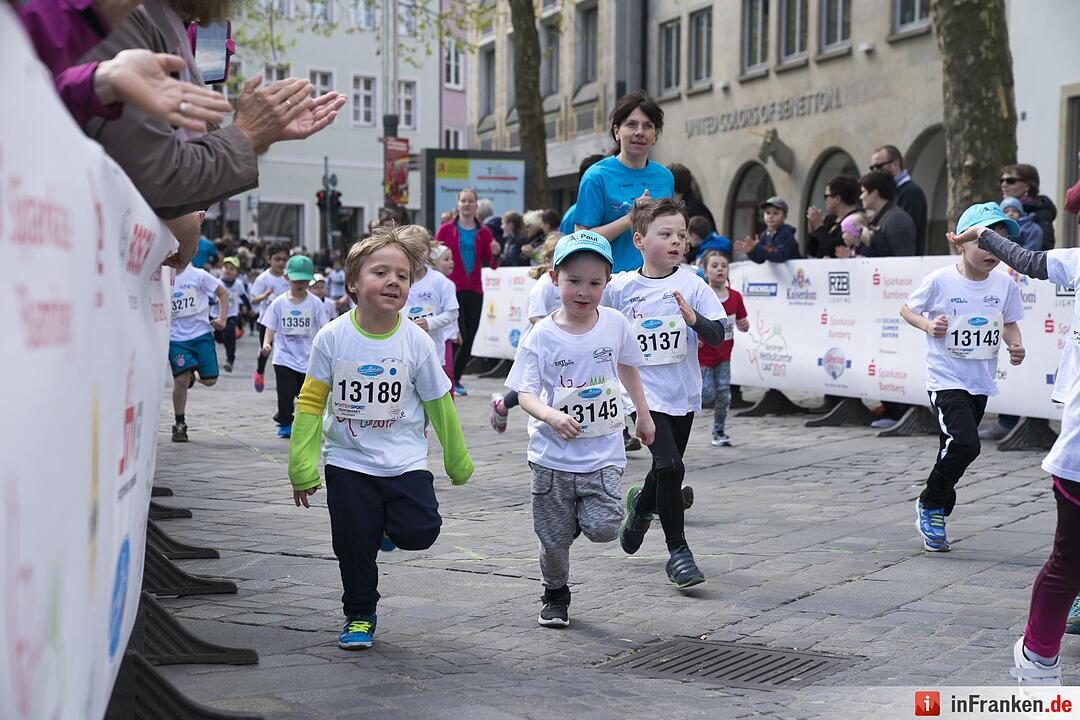Weltkulturerbelauf in Bamberg: Der Böhnlein Bambini-Lauf 2017