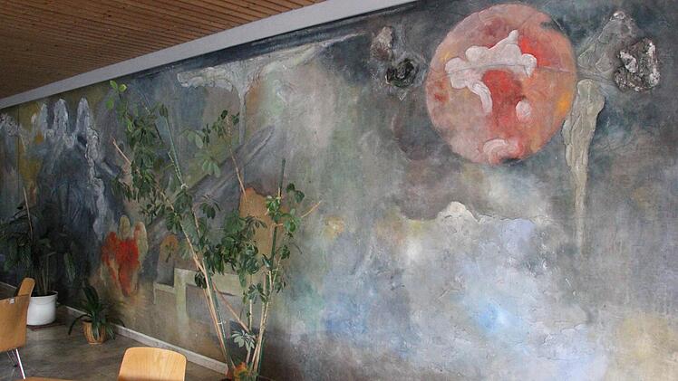 Hubert Webers Kunstwerk in der Pressiger Schule  Foto: Friedwald Schedel