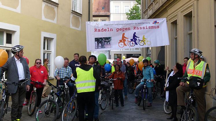 Die Aktion "Radeln gegen Rassismus" ist ein wichtiger Bestandteil der Interkulturellen Wochen.  Archivbild: Marion Krüger-Hundrup