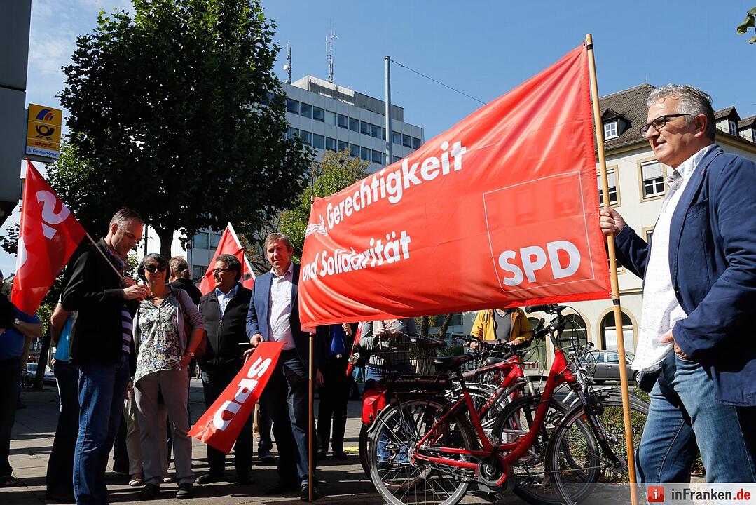 Demonstration vom Bündnis gegen Rechtsextremismus und Rassismus in Bamberg