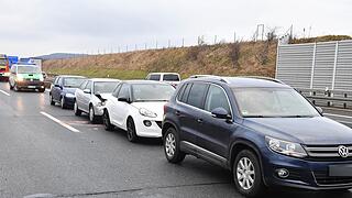 Massenunfall auf der A73 bei Breitengüßbach
