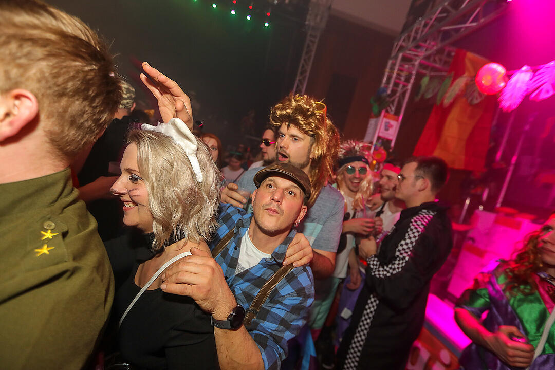 Beste Partystimmung in der Stadthalle