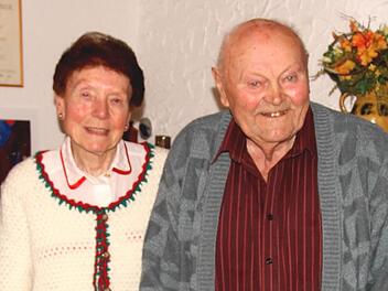 Das Fest ihrer "Diamantenen Hochzeit" feierten in Kirchlauter Helga und Karl Hofmann. Foto: Günther Geiling