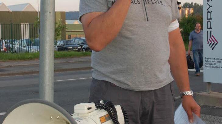 Erster Bevollmächtigter der IG-Metall, Jürgen Apfel.