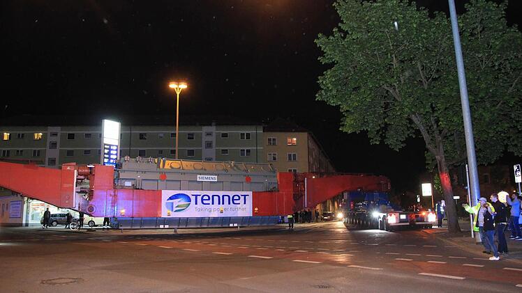 Schwertransporter Bamberg am 5. Mai 2015 Foto: Ferdinand Merzbach