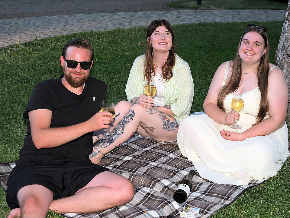 Das Fest fand im Schlosspark statt.