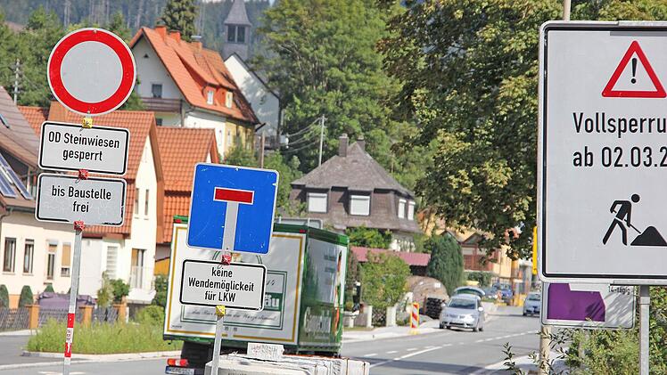Mehrere große Baustellen beeinträchtig(t)en den Verkehrsfluss im Landkreis Kronach. Foto: Archiv FT