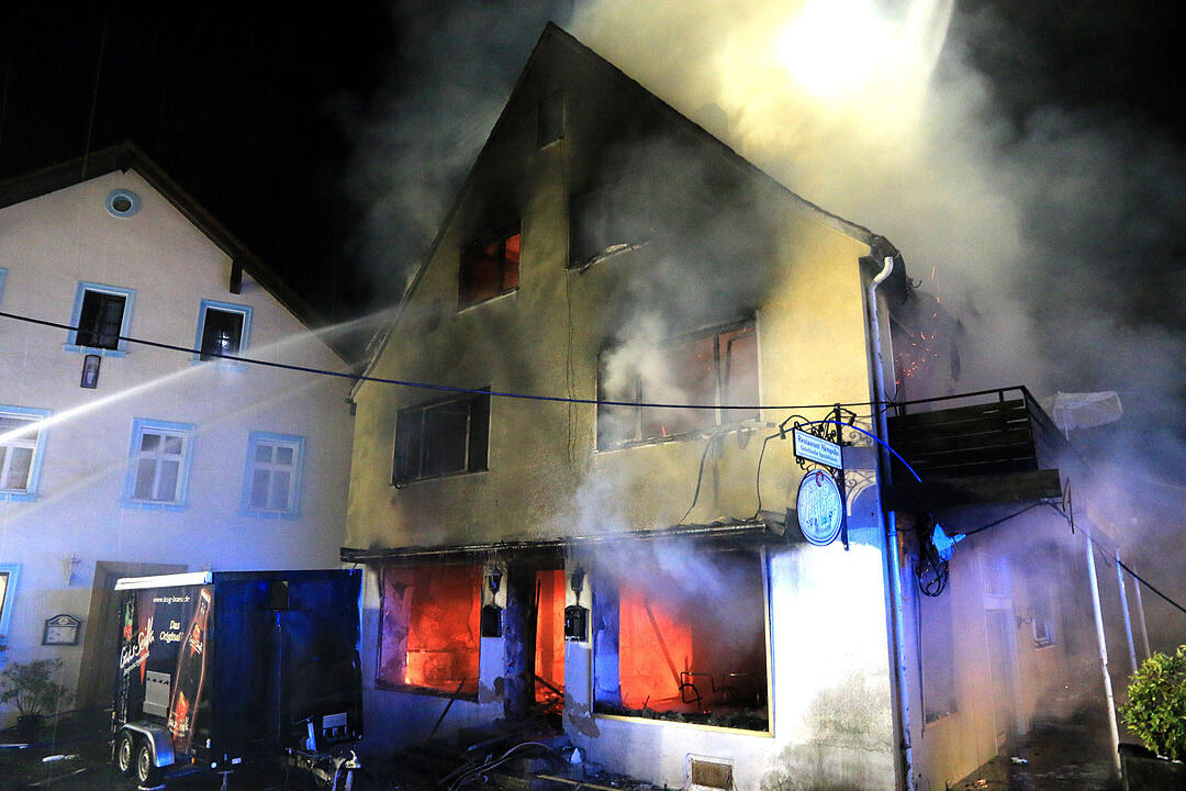 Asylunterkunft in Gößweinstein brennt