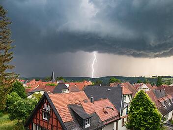 Ein Gewitter in Franken, Unwetter, Blitz, Warnung