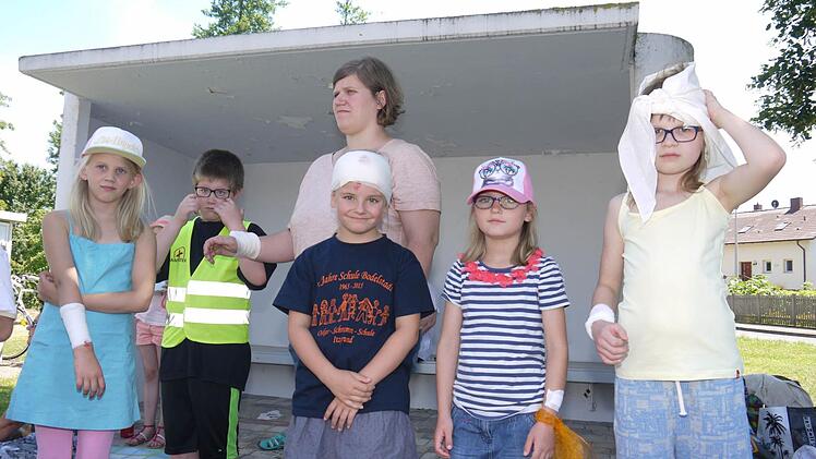 Nachwuchs-Sanitäter. Foto: Berthold Köhler