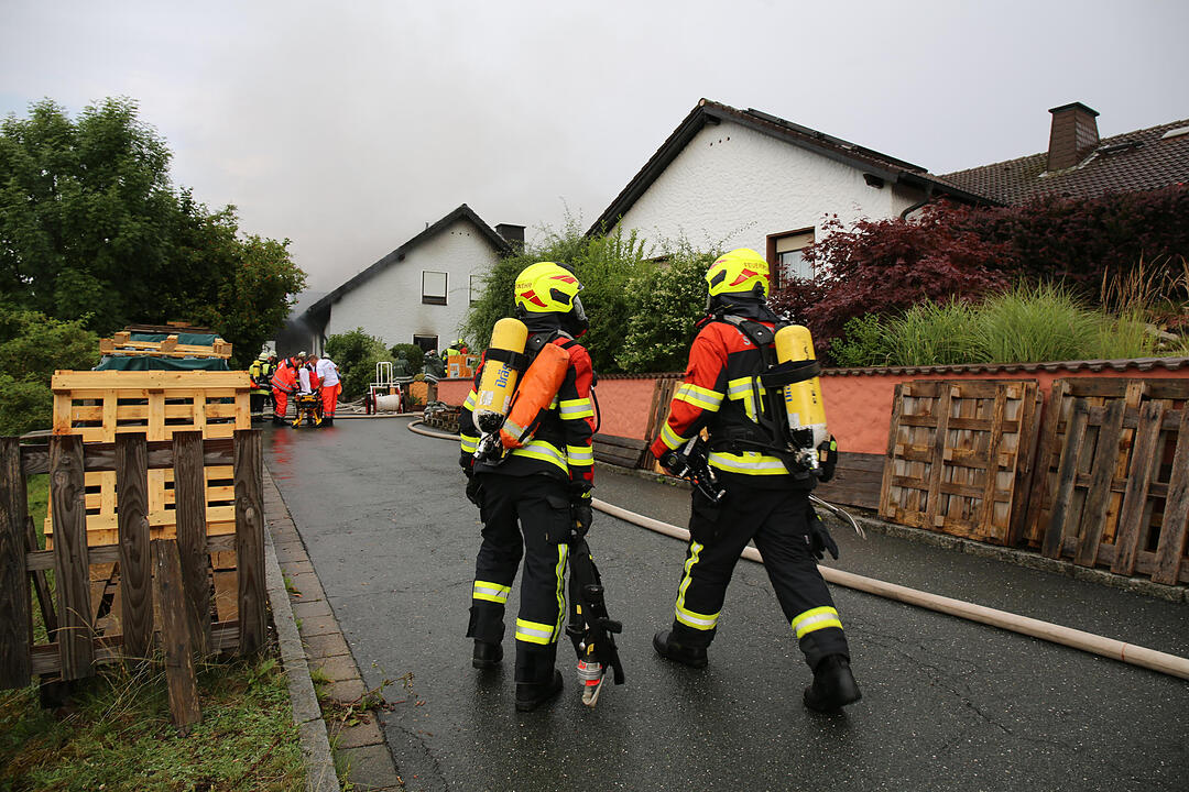 Kreis Hof: 44-Jährige bei Wohnhausbrand verletzt