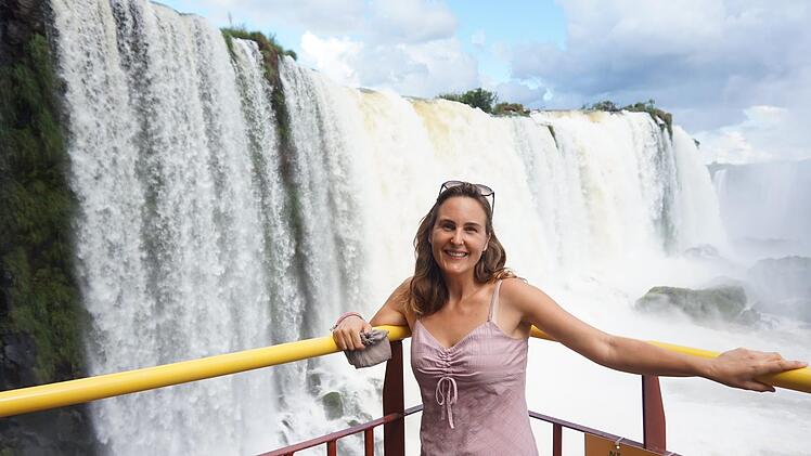 Die riesigen Iguazu-Wasserfälle an der Grenze zwischen Argentinien und Brasilien beeindruckten Lisa Kachler. Foto: privat