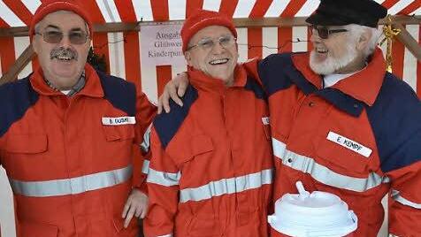 Die drei sind schon seit Jahren dabei: Bernhard Guski, Erhard Leicht und Enno Kempf von d er BRK-Bereitschaft Bad Rodach.