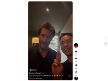 N&uuml;rnberg: Mega-Star Keanu Reeves besucht Restaurant - Inhaberin berichtet