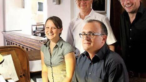 Katharina Heilmann, Gabriel Konjaev, Reinhard Döring, Wolfgang Först (von links) sorgten für besinnliche Momente.  Foto: Johanna Blum