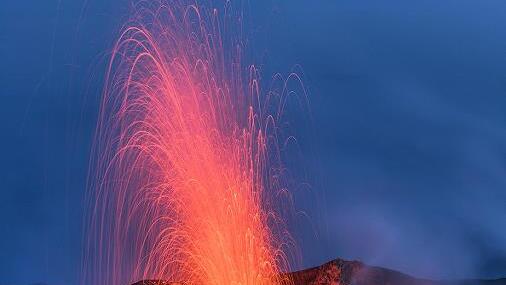 Ausbruch des Stromboli