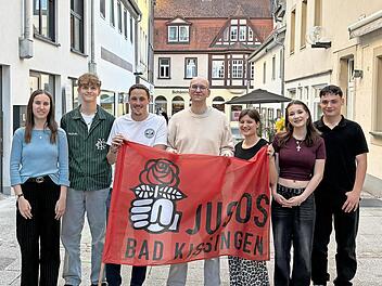 Gr&uuml;ndungs-Treffen mit (von links) Jana Pfeffermann, Hannes Schmitt, Stefan Czelustek, Maximilian Kramlich, Johanna M&uuml;ller-Drescher, Luana Scheit, Cedrik Lothspeich.