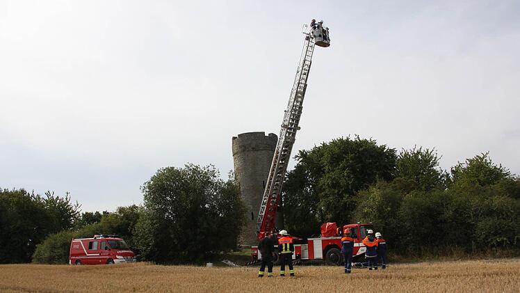 Berufsfeuerwehrtag in Münnerstadt.Foto: Arnold Nöth