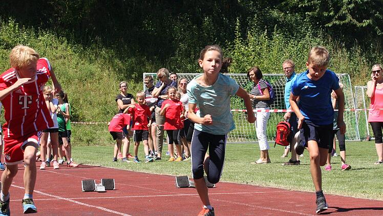 Die Kinderleichtathletik hat beim Leichtathletik-Sportfest in Ramsthal einen hohen Stellenwert.