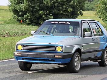 Der Geroldsgrüner Tom Zschammer startet seit 2017 für den MSC Nordhalben und kam beim ADAC Stausee-Slalom mit seinem VW Golf auf den 3. Platz im Sonderlauf für Cross-Fahrzeuge.  Foto: Michael Wunder