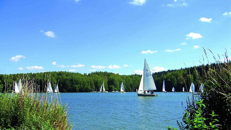 Wasserspaß auf dem Ellertshäuser See. Foto: Laura Werner.