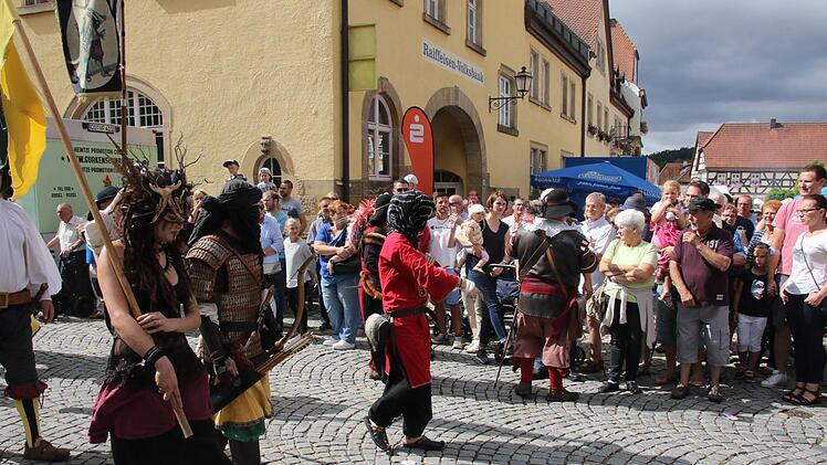 Umzug beim Altstadtfest in Seßlach Foto: Michael Stelzner