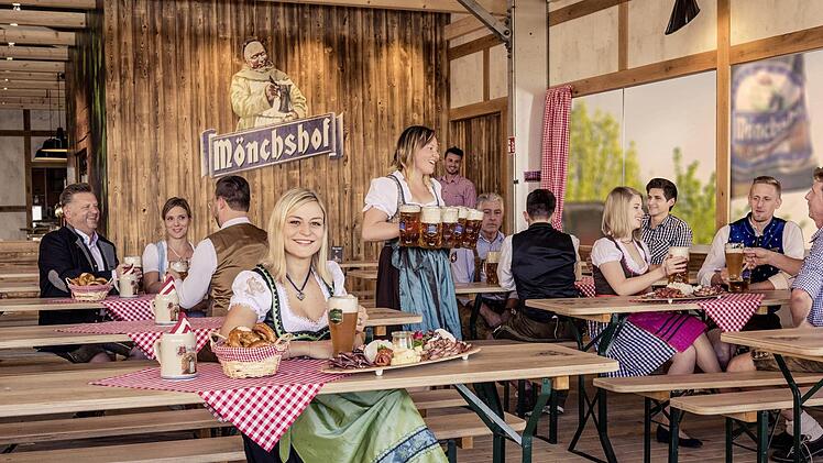 Die ausgewiesenen Bereiche sind leicht erhöht und rustikal dekoriert.