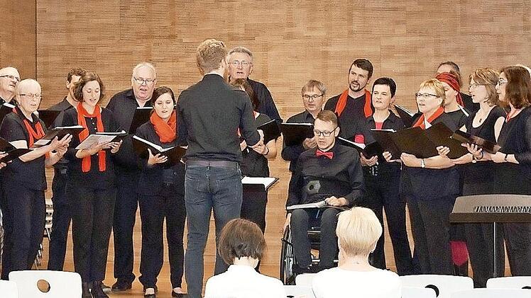 Der Auftritt: Der Gesangverein Junkersdorf sang beim Chorfestival "Bamberg ganz Chor".  Foto: sn