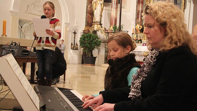 Die Familie Schmidt musizierte gemeinsam.