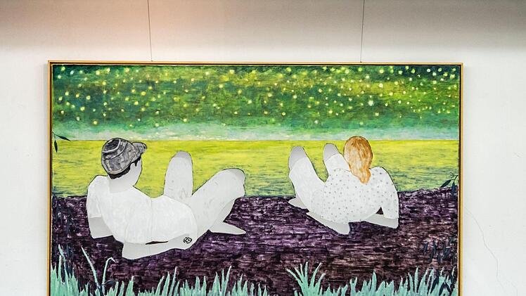 Impressionen aus dem Coburger Kunstverein in Zeiten der Corona-Krise - Blick in die Ausstellung mit Arbeiten von Sue Hayward.Foto: Jochen Berger