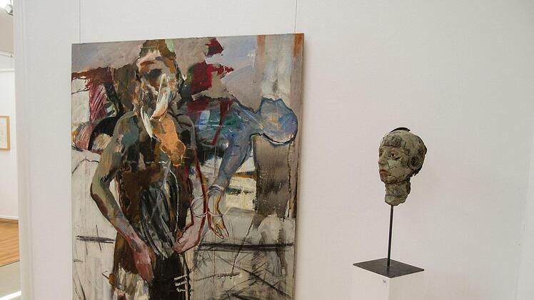 Matthias Kroth gestaltet erstmals eine Einzelausstellung im Coburger Kunstverein. Gezeigt werden Gemälde, Skulpturen und Zeichnungen.Foto: Jochen Berger