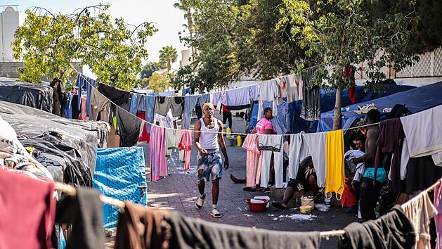 Leben in einem Flüchtlingslager in Tunesien