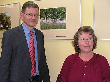 Katrin Schnabel und Bürgermeister Wolfgang Möhrlein  Foto: privat
