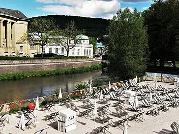 Der Stadtstrand in Bad Kissingen öffnet am Freitag, 4. Juni.
