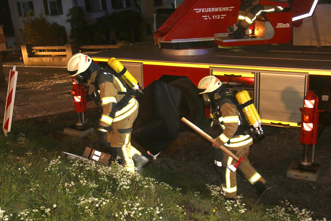 Dachstuhlbrand in Grub am Forst