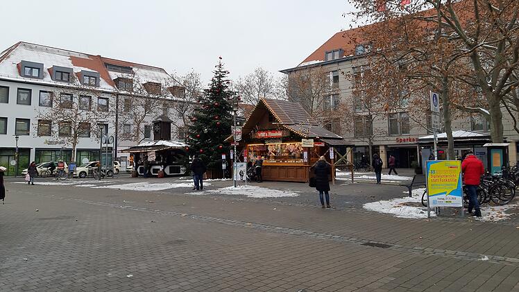 Erlangen Hugenottenplatz Winter