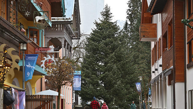 Christbaum in Oberstdorf
