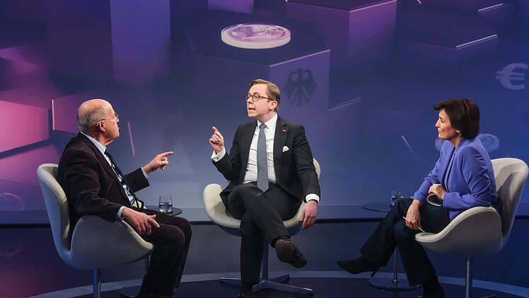 Lebhafte Diskussion: Linken-Politiker Gregor Gysi (links) und Philipp Amthor (CDU) trafen am Mittwochabend bei Sandra Maischberger aufeinander.