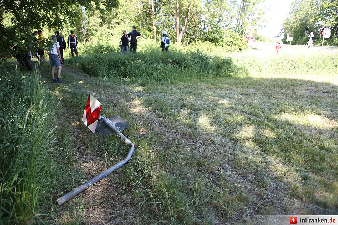 Unfall am Würgauer Berg: Motorradfahrer schwer verletzt