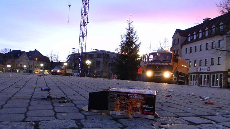 Der Paradeplatz am frühen Morgen des 1. Januar