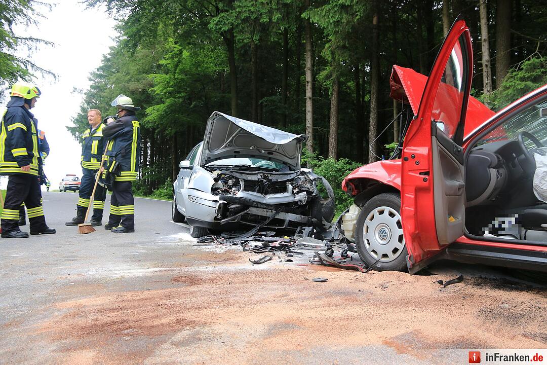 Unfall bei Roßdorf - drei Verletzte