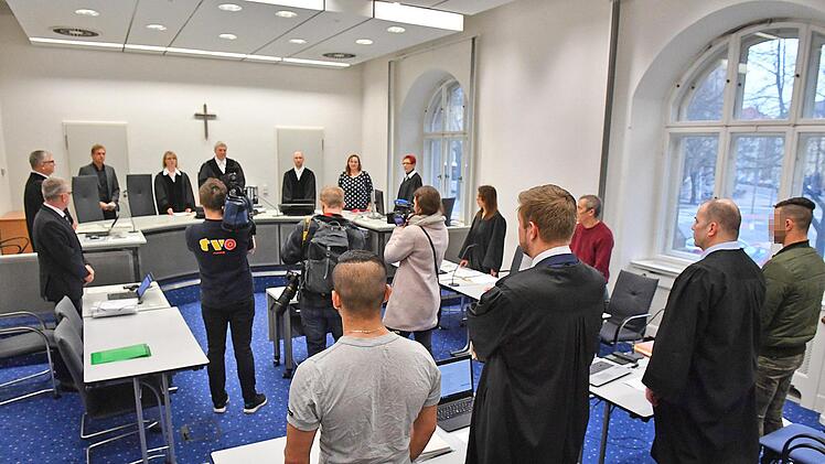Am heutigen Donnerstag, 25.01.2018, hat der Mordprozess gegen zwei Asylbewerber am Bamberger Landgericht begonnen. Foto: Ronald Rinklef
